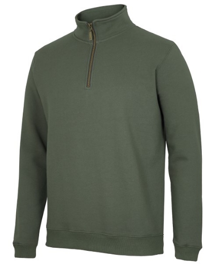 Picture of JB's Adults Fleece 1/2 Zip Sweat Cotton/Polyester